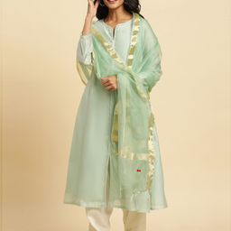W Solid Nylon Dupatta image 3