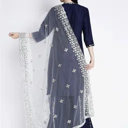 Clora Creation Ethnic Motifs Embroidered Dupatta with Sequinned image 2