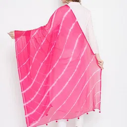 Clora Creation Dyed Leheriya Dupatta image 4