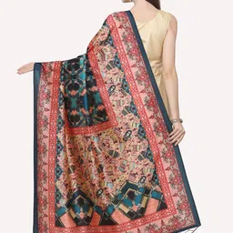 Kaizen TEXO FAB Green & Rust Ethnic Motifs Printed Dupatta image 5