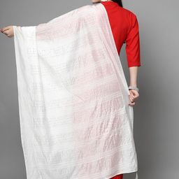 Clora Creation Embroidered Dupatta with Sequinned image 4