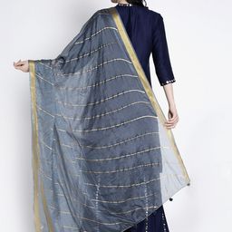 Clora Creation Striped Dupatta image 2