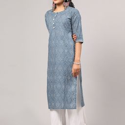 V TRADITION Bandhani Printed Regular Kurta with Palazzos & With Dupatta image 5