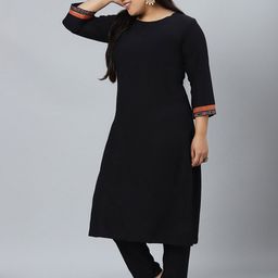 Sztori Plus Size Ethnic Motifs Printed Regular Kurta with Trousers & With Dupatta image 5