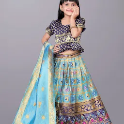 BAESD Girls Ready to Wear Lehenga & Blouse With Dupatta-image-85