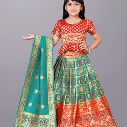 BAESD Girls Ready to Wear Lehenga & Blouse With Dupatta-image-84