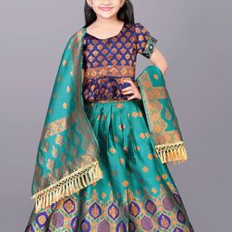 BAESD Girls Woven Design Ready to Wear Lehenga & Choli With Dupatta-picture-16