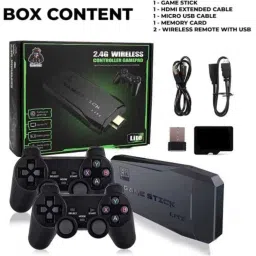 Viraan HDMI Game Stick With 3000 Built in Retro Games-Dual Joystick Wireless Console 64 GB with yes-38