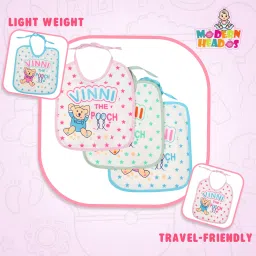 Premium Super Soft Cotton Bibs Multi Colour and Multi Design (Pack of 3)-image-16
