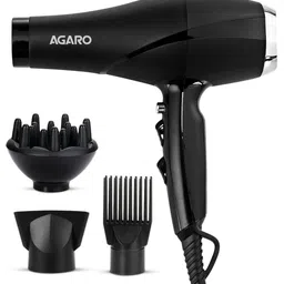 Agaro HD-1120 Professional 2000 Watts Hair Dryer with 3 Temperature Settings - Black-image-81