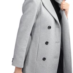Tweed Solid Coat For Women-image-44