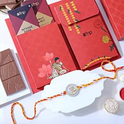 Om Blessings Rakhi Sweet Treat-image-5
