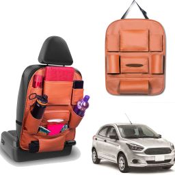 Peepsstore pack of 1 Tan,Orange colour car organizer bags for Figo new 2019 Car Multi Pocket-image-59