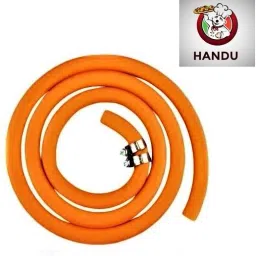 Bharat 2 Meter Original Gas Pipe With Clump ISI CERTIFIED Hose Pipe Gas Pipe Steel Wire Rubber Hose Pipe Hose Pipe-12