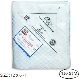 Ecopaulin Star Cross Laminated Multilayer 12 X 6 FT Eco-friendly Tarpaulin Tent - For Multipurpose Heavy Duty Waterproof Poly Tadpatri 150 Gsm Plastic Cover Tharpai-image-22