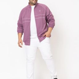 Men Solid Fleece Jacket-image-42