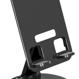 BROLAVIYA 360 Degree Rotation Desktop Mobile / Tablet Stand With Foldable Design Mobile Holder-25