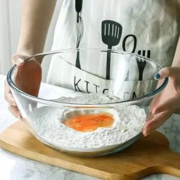Glass Mixing Bowl 3000ML Borosilicate Microwave Safe Glass Mixing Bowl Set-image-45