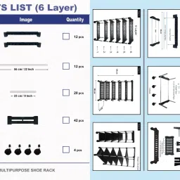 tnt the next trend Super Smart Stackable and Durable, Easy to Assemble, Space Saving Rack Plastic Open Book Shelf image 5