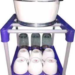 Utensil Kitchen Rack Utensil Kitchen Rack Metal Plastic 2 Shelf Dish Rack | Modular Kitchen Stand Plastic-image-17