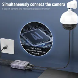 Verilux LAN High Speed Ethernet Splitter USB C Adapter Grey Lan Adapter image 4