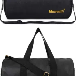 20 L Gym Duffel Bag - GYM DUFFLE BAG FOR INDOOR OUTDOOR SPORTS - Black, Black-image-68