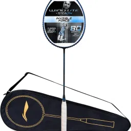 Wind Lite Stealth- Black, Blue Unstrung Badminton Racquet-image-40