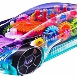 Transperent Mechanical Car Toy for Kids with Gear Technology,3D Light,Musical Sound & 360 Degree Rotation-image-86