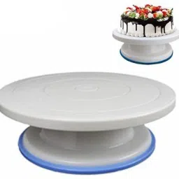 Cake Decorating Rotating Cake Turntable Revolving Cake Stand Sugarcraft Plastic Cake Server-12