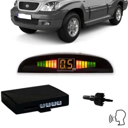 YB202 Black Car Reverse Parking Sensor with LED Display 4 Sensor Y202 Parking Sensor-image-2