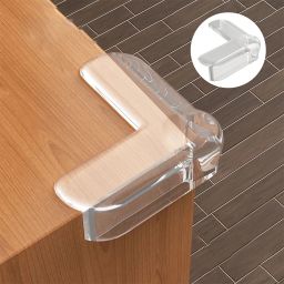 12Pcs Clear L Shaped Table Corner Guards Child Safety Edge Protectors for Kids-image-96