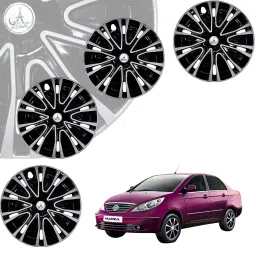 CAR WHEEL CAP/ WHEEL COVER ROVER DEGINE "SILVER_BLACK_COLOR" 15 INCH Wheel Cover For Tata Manza, Baleno, Polo, Sumo, Ertiga, Zest, Innova, SX4, Xylo, Etios, Glanza V-image-55