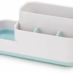 Bathroom Caddy 5 Compartment Kitchen and Bathroom Sink Caddy Organizer Plastic Wall Shelf-12