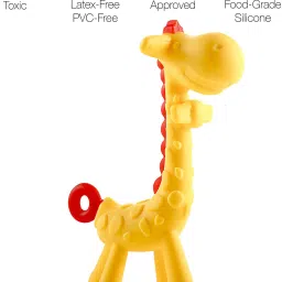 Baby Giraffe Teether Non-Toxic BPA-Free Silicone Safe and Flexible Teething Toy for Infant Toddler Teether-21