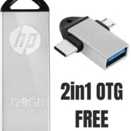HP V220W 128GB With 2 IN 1 OTG 128 GB Pen Drive Compatible with Laptop, Audio Player, Desktop Computer, Laptop, Tablet USB 2.0 Metal Case-15
