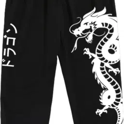 Women Graphic Print Black Track Pants-image-28