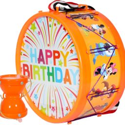 Musical Small Damru(7x8.2cm) with Medium Drum(20.3x10.7cm)-image-38