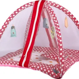 Cotton Kids Washable Baby Mosquito Net Newborn Play Activity Gym wit anging Toys Sleeping Bed 52 Mosquito Net-picture-16