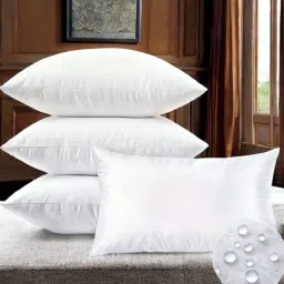 LUXURY Polyester Fibre Solid Sleeping Pillow Pack of 4-16