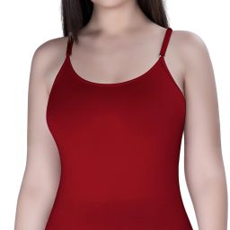 Women Maroon Camisole-image-3