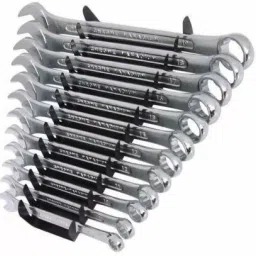 shopsy m-12 , 12 PCS Combination Wrench Set Double Sided Chrome Matte Finish Shallow Offset BI Ring Spanner Set (Pack of 12 PCS) Double Sided Combination Wrench (Pack of 12) Double Sided Combination Wrench-18
