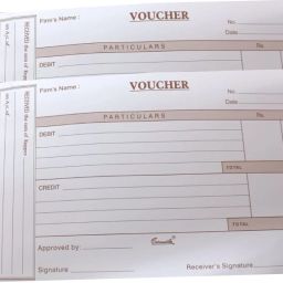 Part Debit Credit Voucher Pad (1 Sets) Debit/Credit Perforated Voucher Book 80 SHEET PACK OF 2 1-Part Voucher Book-image-4