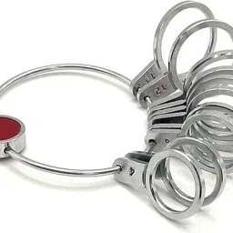 Ring Sizer for Measuring Finger Ring Sizes, Includes 4-13 Flat Rings Ring Gauge-45
