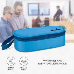 milton Box 2 Inner Steel Click Lock Containers 2 Containers Lunch Box image 5