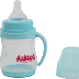 Jiggle 2 in 1 Baby Feeding Bottle with Handle -BPA Free-BIS Certified -FoodGrade - 150 ml-image-5