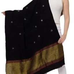 TAVAN Wool Self Design Women, Men Shawl-image-92