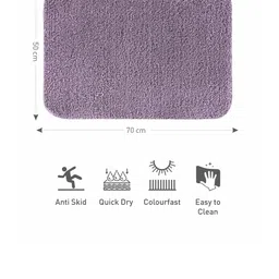OBSESSIONS Mauve Solid 1400 GSM Bath Rugs image 5