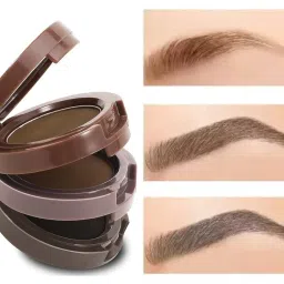Waterproof 3 In 1 Black and Brown Eyebrow Powder Palette set of 1-picture-28