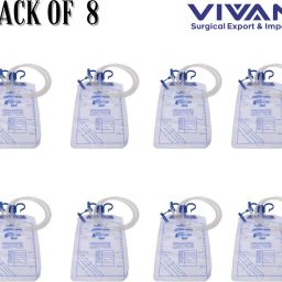 URINE BAG HIGH QUALITY MATERIAL URINE COLLECTION WITH BAG (pack of 8) Urine Bag-image-4