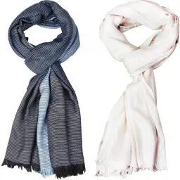 Striped Pure Cotton Men Multicolor Stole-picture-3